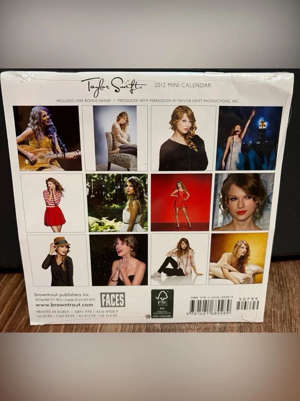 Official Taylor Swift 2012 BrownTrout Mini Calendar Sealed NIP